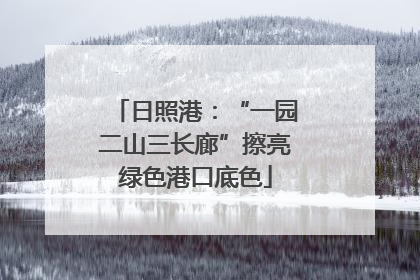 日照港：“一园二山三长廊”擦亮绿色港口底色