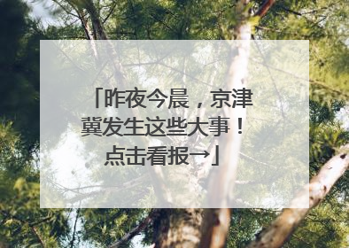 昨夜今晨，京津冀发生这些大事！点击看报→