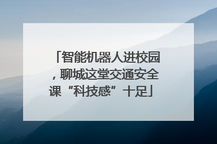 智能机器人进校园，聊城这堂交通安全课“科技感”十足