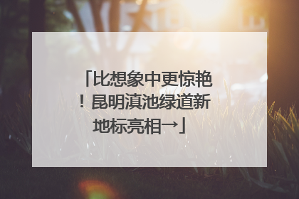 比想象中更惊艳！昆明滇池绿道新地标亮相→