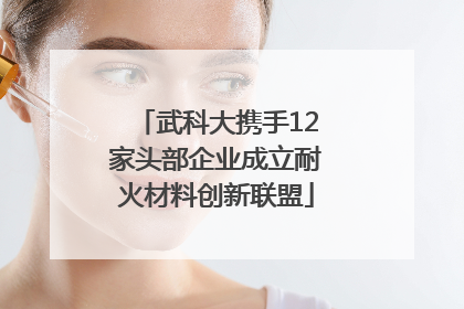 武科大携手12家头部企业成立耐火材料创新联盟