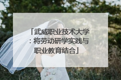 武威职业技术大学：将劳动研学实践与职业教育结合