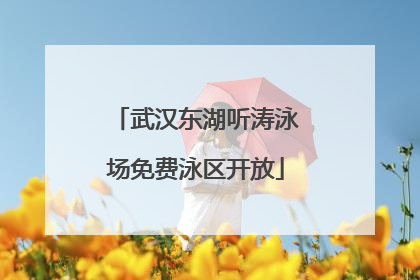 武汉东湖听涛泳场免费泳区开放