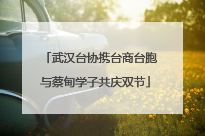 武汉台协携台商台胞与蔡甸学子共庆双节