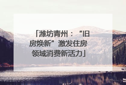 潍坊青州：“旧房焕新”激发住房领域消费新活力