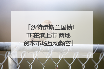 沙特伊斯兰国债ETF在港上市 两地资本市场互动频密