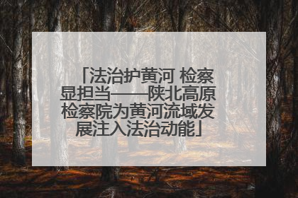 法治护黄河 检察显担当——陕北高原检察院为黄河流域发展注入法治动能