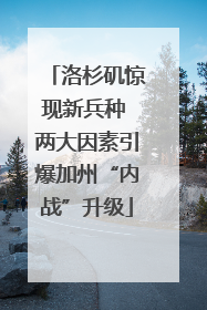 洛杉矶惊现新兵种 两大因素引爆加州“内战”升级
