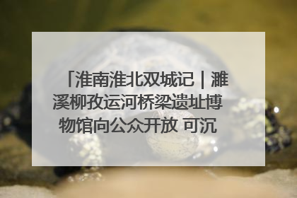 淮南淮北双城记｜濉溪柳孜运河桥梁遗址博物馆向公众开放 可沉浸式触摸历史