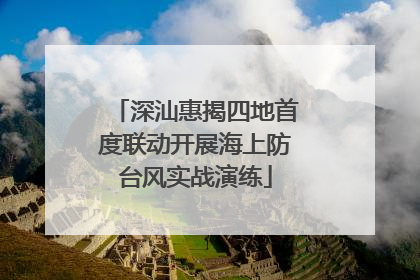 深汕惠揭四地首度联动开展海上防台风实战演练