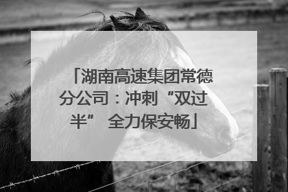 湖南高速集团常德分公司：冲刺“双过半” 全力保安畅