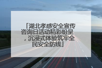 湖北孝感安全宣传咨询日活动精彩纷呈，沉浸式体验筑牢全民安全防线