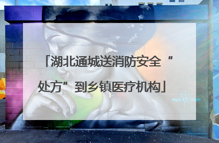 湖北通城送消防安全“处方”到乡镇医疗机构