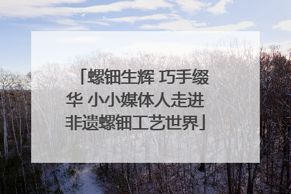 螺钿生辉 巧手缀华 小小媒体人走进非遗螺钿工艺世界