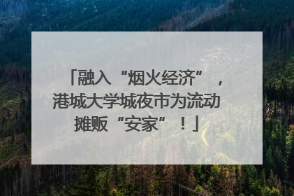 融入“烟火经济”，港城大学城夜市为流动摊贩“安家”！