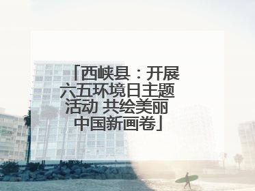 西峡县：开展六五环境日主题活动 共绘美丽中国新画卷