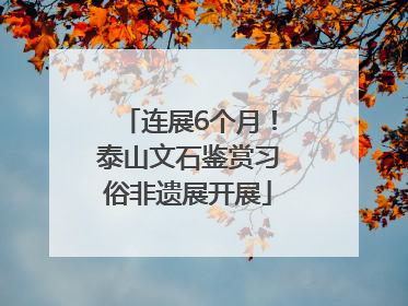 连展6个月！泰山文石鉴赏习俗非遗展开展