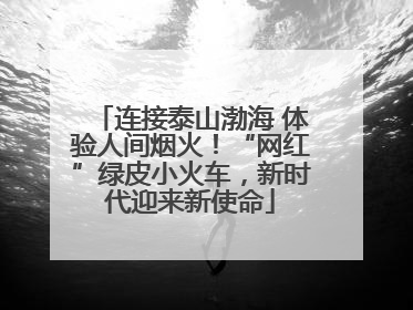 连接泰山渤海 体验人间烟火！“网红”绿皮小火车，新时代迎来新使命