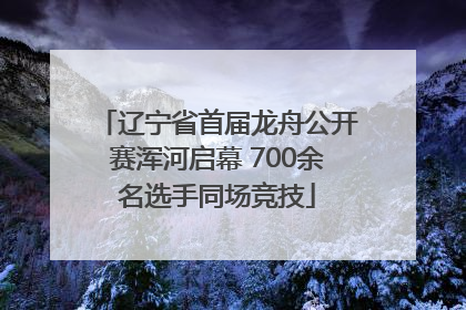 辽宁省首届龙舟公开赛浑河启幕 700余名选手同场竞技