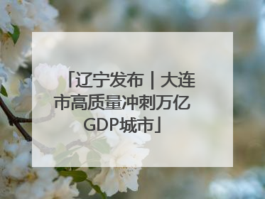 辽宁发布｜大连市高质量冲刺万亿GDP城市
