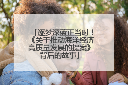 逐梦深蓝正当时！《关于推动海洋经济高质量发展的提案》背后的故事