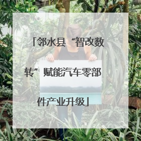 邻水县“智改数转”赋能汽车零部件产业升级