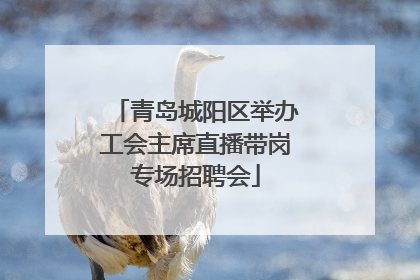 青岛城阳区举办工会主席直播带岗专场招聘会