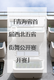青海省首届西北五省街舞公开赛开赛