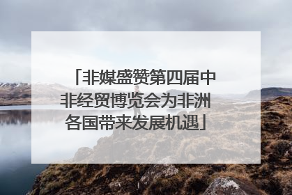 非媒盛赞第四届中非经贸博览会为非洲各国带来发展机遇