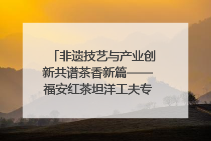 非遗技艺与产业创新共谱茶香新篇——福安红茶坦洋工夫专场推介会在京举办
