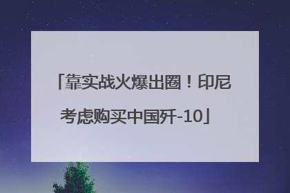 靠实战火爆出圈！印尼考虑购买中国歼-10