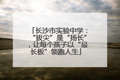 长沙市实验中学：“拔尖”是“扬长”，让每个孩子以“最长板”领跑人生