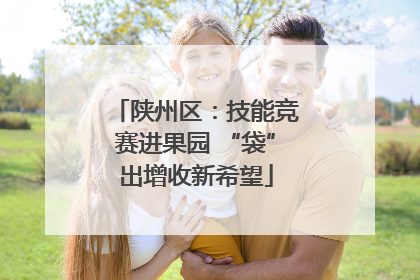 陕州区：技能竞赛进果园 “袋”出增收新希望