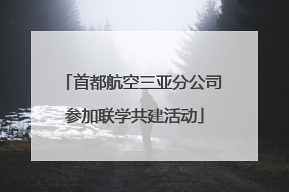 首都航空三亚分公司参加联学共建活动