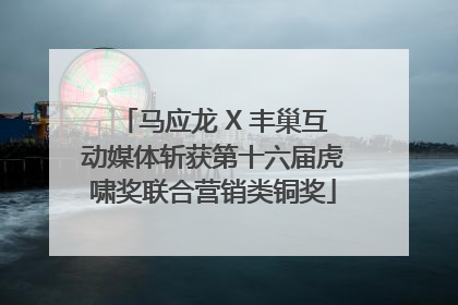 马应龙 X 丰巢互动媒体斩获第十六届虎啸奖联合营销类铜奖