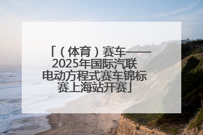 （体育）赛车——2025年国际汽联电动方程式赛车锦标赛上海站开赛