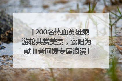 200名热血英雄乘游轮共赏美景，襄阳为献血者回馈专属浪漫