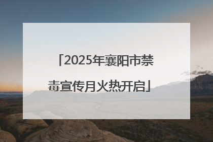 2025年襄阳市禁毒宣传月火热开启