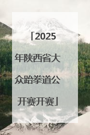 2025年陕西省大众跆拳道公开赛开赛
