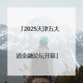 2025天津五大道金融论坛开幕