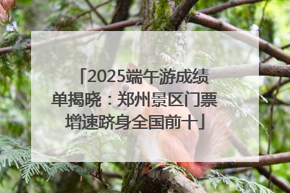 2025端午游成绩单揭晓：郑州景区门票增速跻身全国前十