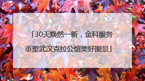 30天焕然一新，金科服务重塑武汉克拉公馆美好图景