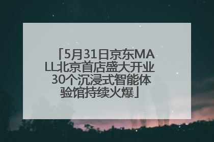 5月31日京东MALL北京首店盛大开业 30个沉浸式智能体验馆持续火爆
