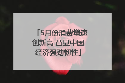 5月份消费增速创新高 凸显中国经济强劲韧性