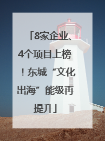 8家企业、4个项目上榜！东城“文化出海”能级再提升